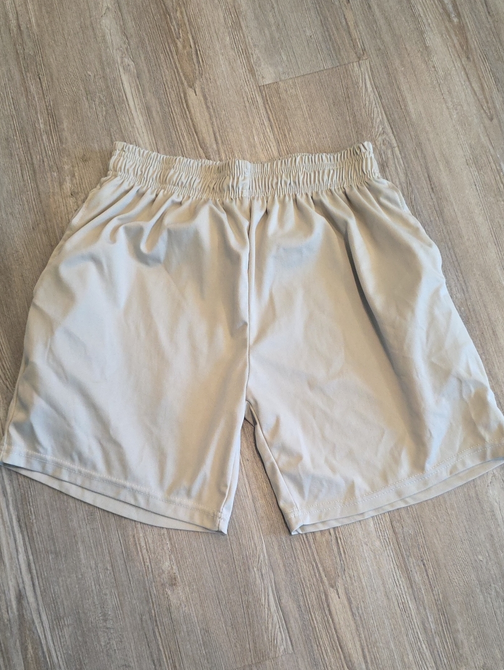 Men's Athletic Shorts - Light Beige Lightweight Performance